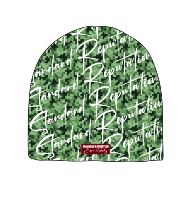 Standard Reputation Green Script Beanie